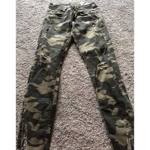 Zara Camo Jeans